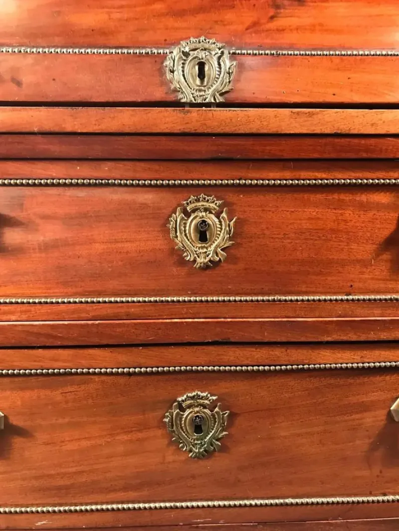 Pamono Directoire Cylinder Desk with Top Bookcase, France, 1800s> Secretaires