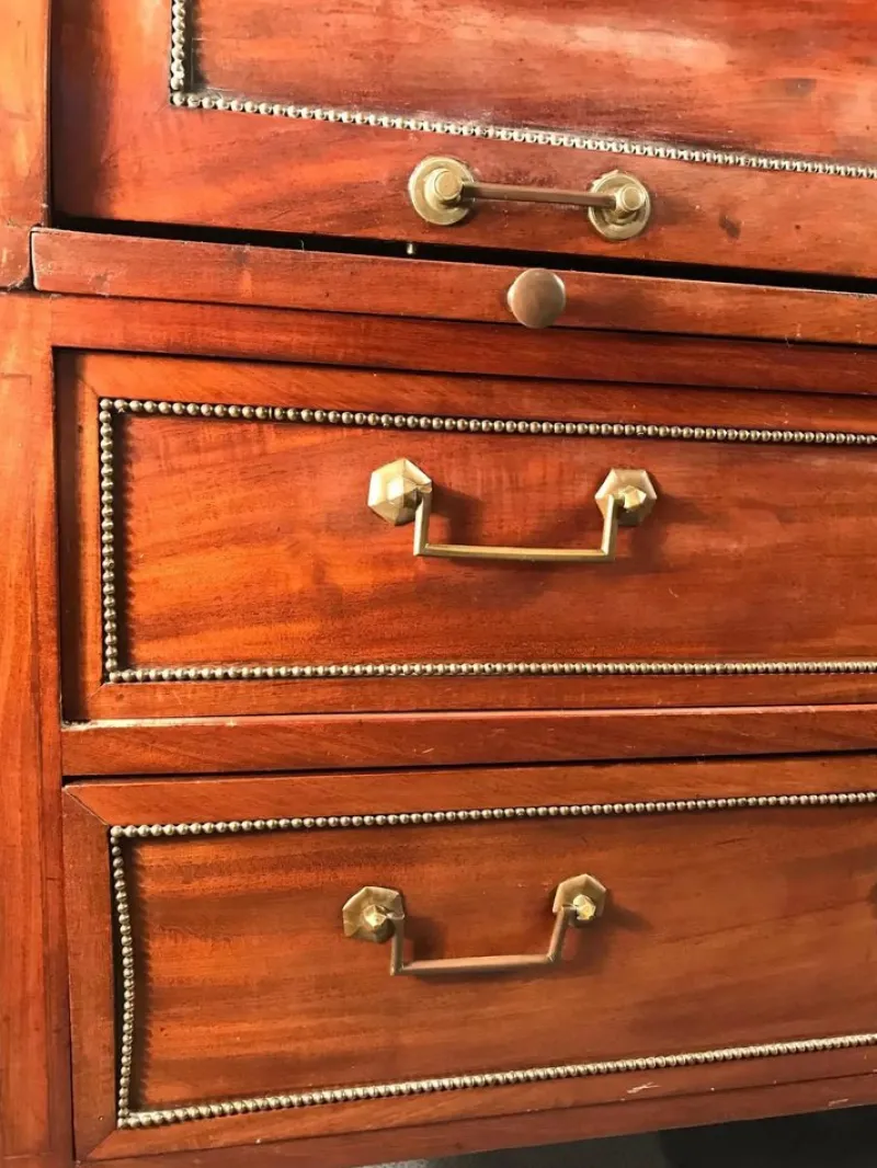 Pamono Directoire Cylinder Desk with Top Bookcase, France, 1800s> Secretaires