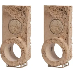 Pamono Disc Clocks by Turbina, Set of 2> Clocks