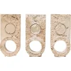 Clearance Pamono Disc Clocks by Turbina, Set of 3