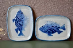 Pamono Dish with Fish from Saint Clément, 1960s> Serving Dishes