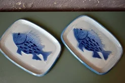 Pamono Dish with Fish from Saint Clément, 1960s> Serving Dishes