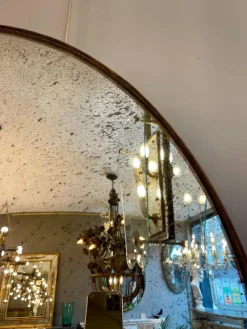 Pamono Distressed Silver Convex Mirror, 2010><noscript><img width=