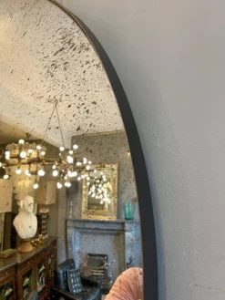 Pamono Distressed Silver Convex Mirror, 2010><noscript><img width=
