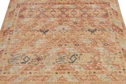 Pamono Distressed Tribal Style Square Rug from R&K Principal Jahanshah Nazmiyal> Carpets & Textiles|Carpets & Textiles