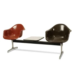 Pamono Divers Tandem Bench by Charles & Ray Eames> Benches