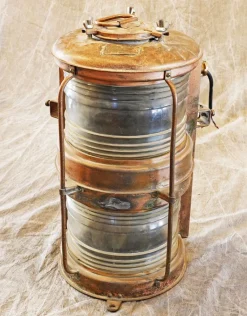 Outlet Pamono Dock Lens Boat Deck Light from Norton Sento, 1953
