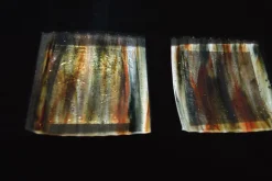 Outlet Pamono Dodezona R50 Black Murano Glass and Aventurine Plate by Stefano Birello for VéVé Glass