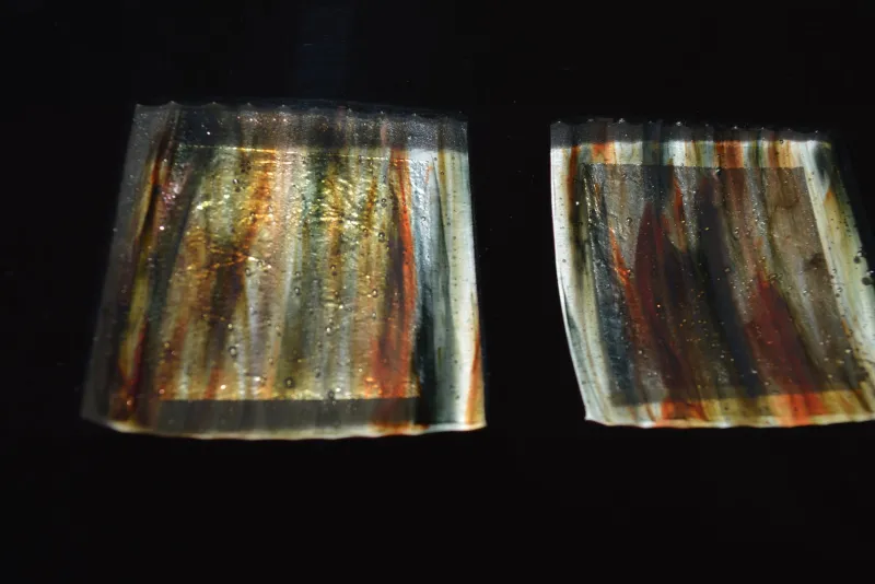 Outlet Pamono Dodezona R50 Black Murano Glass and Aventurine Plate by Stefano Birello for VéVé Glass