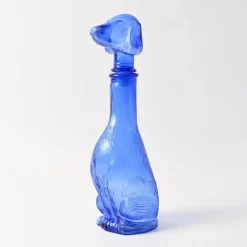 Best Pamono Dog-Shaped Carafe in Blue Glass from Empoli, 1960s