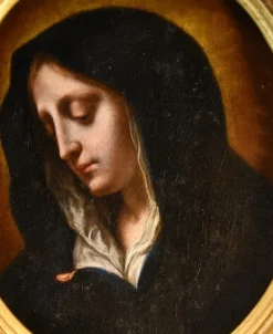 Hot Pamono Dolci, Mater Dolorosa, 17th Century, Oil on Canvas, Framed