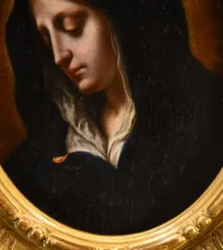 Hot Pamono Dolci, Mater Dolorosa, 17th Century, Oil on Canvas, Framed
