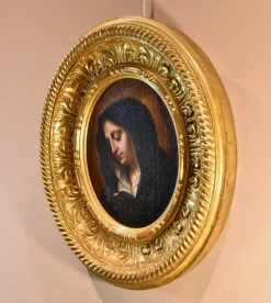Hot Pamono Dolci, Mater Dolorosa, 17th Century, Oil on Canvas, Framed