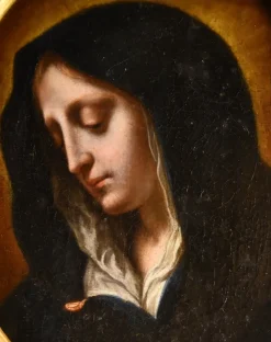 Hot Pamono Dolci, Mater Dolorosa, 17th Century, Oil on Canvas, Framed