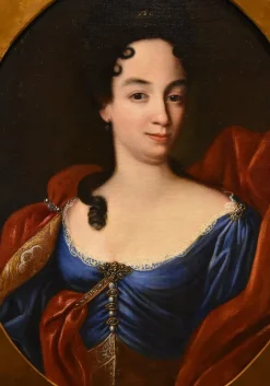 Pamono Domenico Parodi, Portrait of Anne Marie d'Orléans, 1730, Oil on Canvas, Framed><noscript><img width=