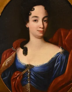 Pamono Domenico Parodi, Portrait of Anne Marie d'Orléans, 1730, Oil on Canvas, Framed><noscript><img width=