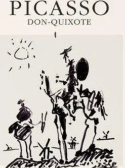 Pamono Don Quixote Screenprint Exhibition Poster after Picasso><noscript><img width=
