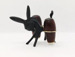 Pamono Donkey Salt and Pepper Shakers with Holder by Walter Bosse for Hertha Baller, Austria, 1950s, Set of 3><noscript><img width=