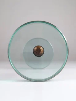 Pamono Door Handle in Glass and Brass by Max Ingrand for Fontana Art, 1950s><noscript><img width=