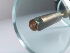 Pamono Door Handle in Glass and Brass by Max Ingrand for Fontana Art, 1950s><noscript><img width=