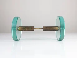 Pamono Door Handle in Glass and Brass by Max Ingrand for Fontana Art, 1950s><noscript><img width=