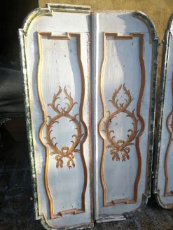 Pamono Doors with Lacquers and Gold Leaf Decorations, Late 17th Century, Set of 2> Architectural Elements