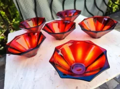 Pamono Dorota Salad Bowls by Drost for Ząbkowice Steelworks, 1976, Set of 6><noscript><img width=