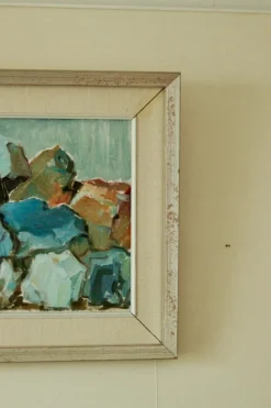 Pamono Dorothy Ruhne, Rugged Earth, Mid-20th Century, Oil on Canvas, Framed
