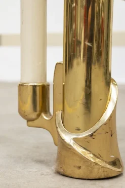 Pamono Double Bed in Brass, 1970s><noscript><img width=