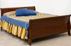 Pamono Double Bed in Walnut><noscript><img width=