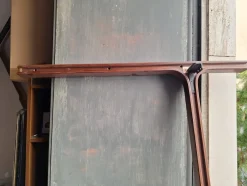 Pamono Double Bed in Wood and Green Fabric by Gianfranco Frattini for Bernini, 1960s><noscript><img width=