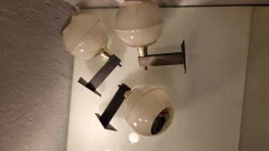 Pamono Double Fresnel Glass and Polished Aluminum Wall Light, 1960s> Wall Lights & Sconces