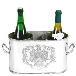 Pamono Double Silver-Plated Ice Buckets, Set of 2><noscript><img width=
