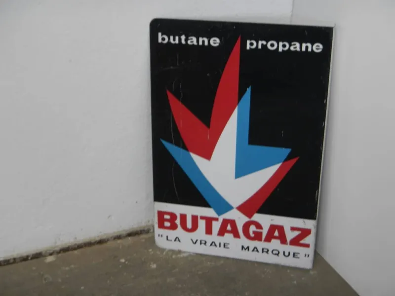 Pamono Double-Sided License Plate Butangas, 1970> Wall Decor