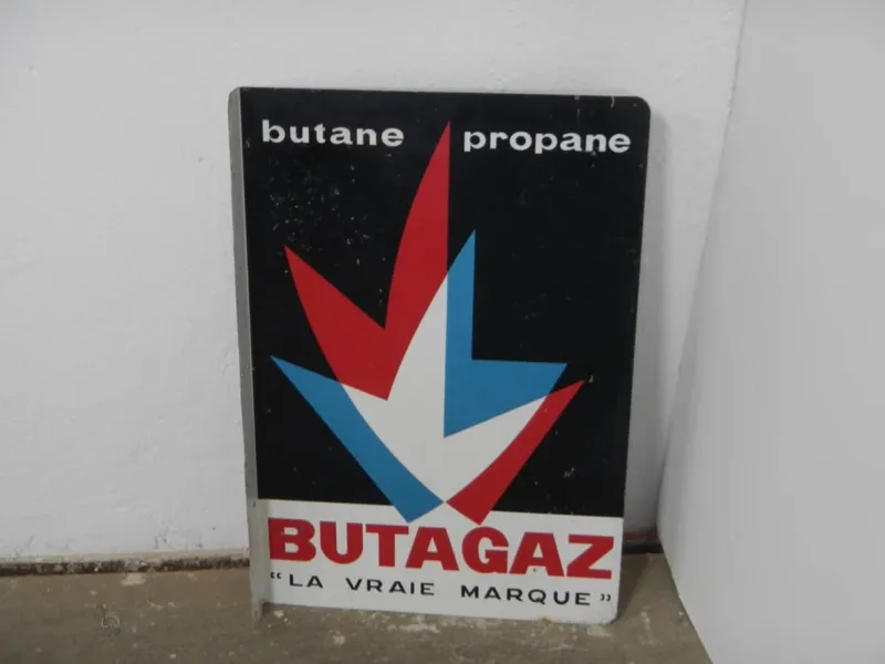 Pamono Double-Sided License Plate Butangas, 1970> Wall Decor