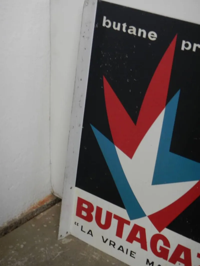 Pamono Double-Sided License Plate Butangas, 1970> Wall Decor