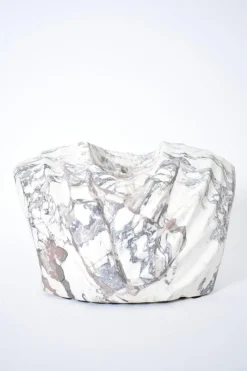 Pamono Draped Bust Sculpture, 1800s, Marble> Sculpture