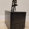 Pamono Dresser with Mirror in Lacquered Black, Japan, 1880s> Dressing Tables