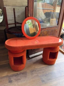 Pamono Dressing Table with Chairs from Kecskemét Furniture, 1975, Set of 3><noscript><img width=