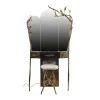 Hot Pamono Dressing Table with Triptych Mirror by Henri Fernandez