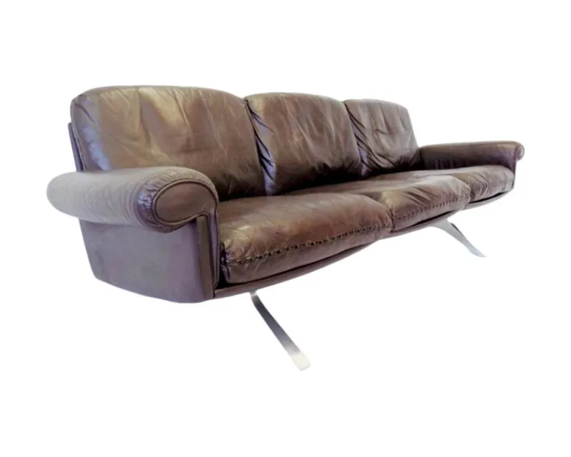 Pamono DS-31 3-Seater Sofa, Armchairs and Ottoman, 1970s, Set of 4> Living Room Sets