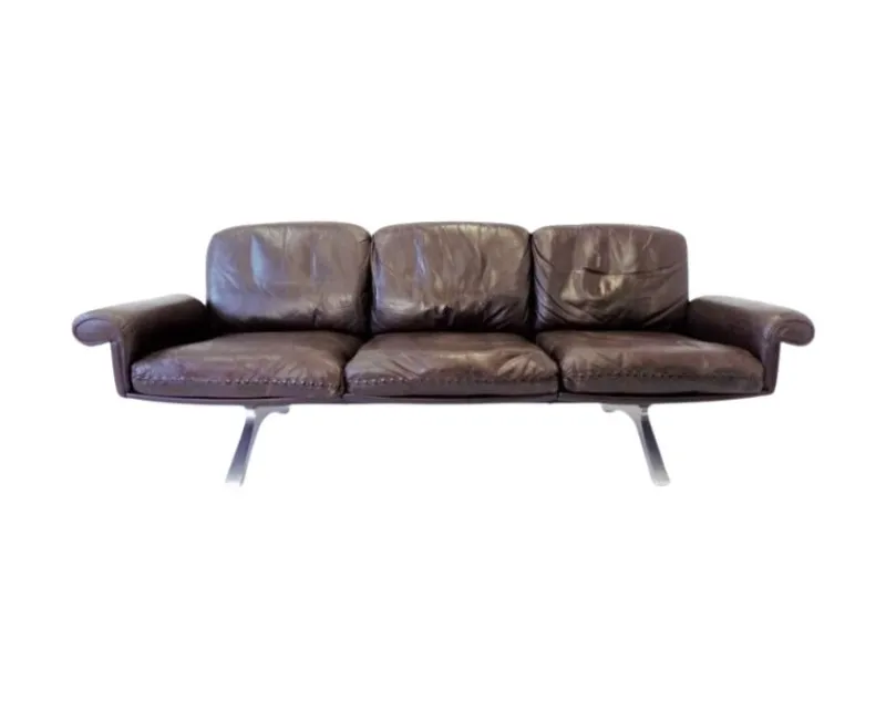 Pamono DS-31 3-Seater Sofa, Armchairs and Ottoman, 1970s, Set of 4> Living Room Sets