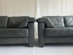 Pamono DS-17 Sofas in Genuine Leather from De Sede, 2000s, Set of 2><noscript><img width=