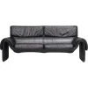 Pamono DS-2011 Two-Seat Sofa in Black Leather from De Sede> Couches & Sofas