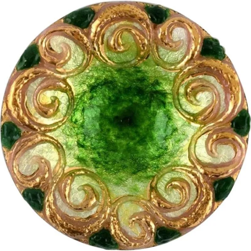 New Pamono Duban Christel for Limoges, Bronze Bowl with Enamel Work, 1940s