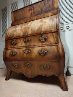 Pamono Dutch Bombe Cylinder Secretaire, 1700s> Secretaires