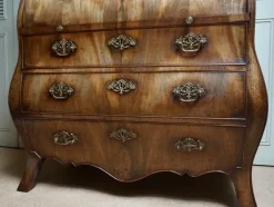 Pamono Dutch Bombe Cylinder Secretaire, 1700s><noscript><img width=