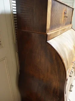Pamono Dutch Bombe Cylinder Secretaire, 1700s><noscript><img width=