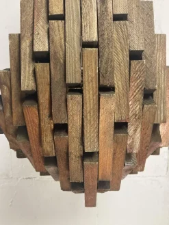 Pamono Dutch Brutalist Folk Art Hanging Plant Holder, 1960s><noscript><img width=