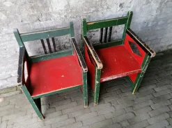 Pamono Dutch Childrens Chairs by Egbert Reitsma, 1920s, Set of 3><noscript><img width=
